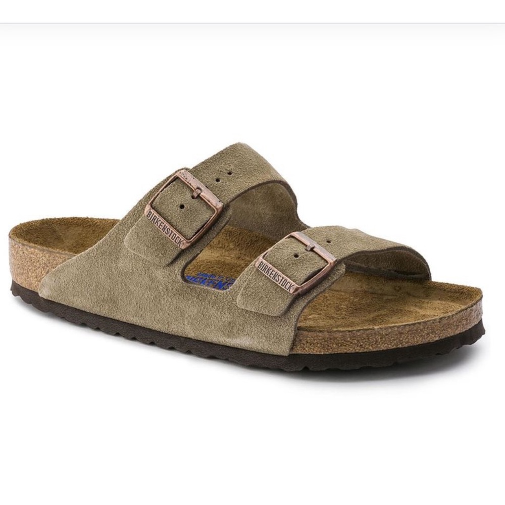 Birkenstocks Arizona suede leather